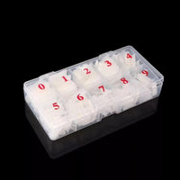 Rigidemand 500pcs Fake Nail Tips Artificial Acrylic Coffin False Nails