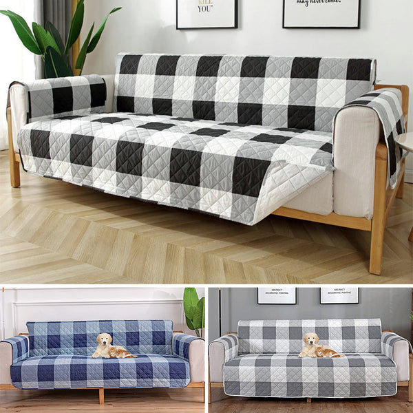 Rigidemand Non-Slip Sofa Cover Quilted Furniture Sofa Slipcover Protectors Washable Couch Slip Cover for Pets Kids Dogs