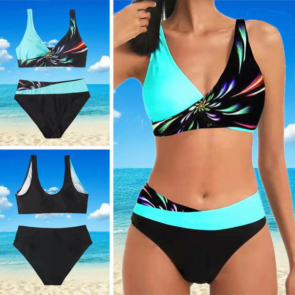 Rigidemand XS-XL Women Bikini Swimsuit 2 Piece Bathing Suit Set Push Up Bra Padded Swimwear High Waist Beachwear