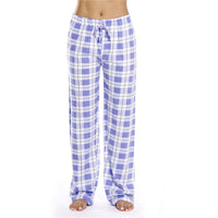 Rigidemand Women's Casual Plaid Printed Loose Pajama Bottoms Trousers Sleepwear Homewear